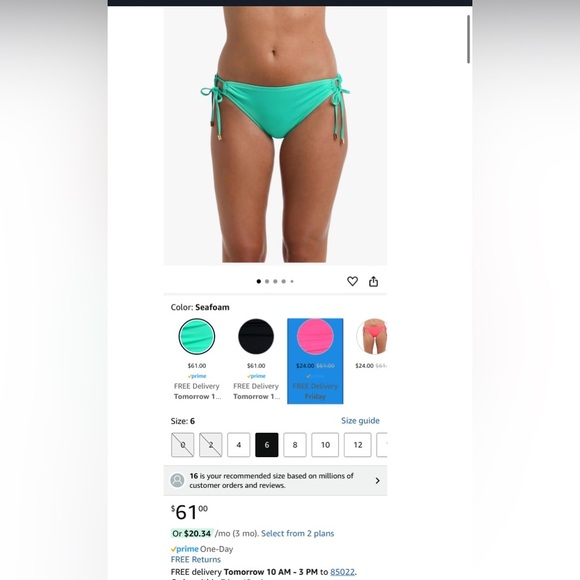 La Blanca Women's Standard Island Goddess  Loop Hipster Bikini Swimsuit Bottom 6 - Picture 6 of 6